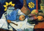 Живопись | Поль Гоген | Натюрморт с чайником и фруктами, 1896