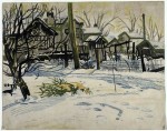 Живопись | Чарльз Бёрчфилд | Дворы зимой, 1917