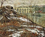 Живопись | Эрнест Лоусон | Harlem River in winter, 1906