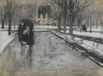 Живопись | Эверетт Шинн | Park Scene, 1899