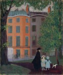 Живопись | Джордж Лакс | View of Beacon Street from Boston Common, 1923