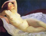 Живопись | Роберт Генри | Reclining Nude (Barbara Brown), 1916