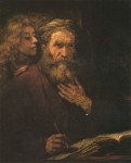 Живопись | Рембрант | Матфей и Ангел, 1661