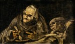 Живопись | Франсиско Гойя | Мрачные картины | Старики, поедающие суп