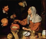 Живопись | Диего Веласкес | Старуха, жарящие яйца, 1618