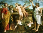Живопись | Аннибале Карраччи | Аллегория Истины и Времени, 1584-85