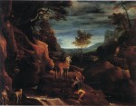 Живопись | Аннибале Карраччи | Видение св. Евстафия, 1585-86