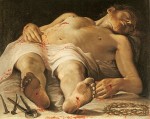 Живопись | Аннибале Карраччи | Мёртвый Христос, 1583-85