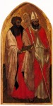 Живопись | Мазаччо | Триптих св. Ювеналия. Левая створка. Св. Варфоломей и св. Блез