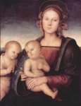 Живопись | Перуджино | Богоматерь с младенцем и юным Иоанном Крестителем, 1497