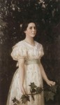 Живопись | Виктор Васнецов | Девушка с кленовой веткой, 1896