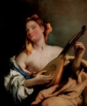 Живопись | Джованни Баттиста Тьеполо | Девушка с мандолиной, 1758-60