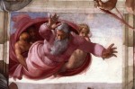 Фреска | Микеланджело | Отделении суши от воды, около 1512