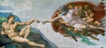 Фреска | Микеланджело | Сотворение Адама, около 1512