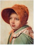 Живопись | Алексей Венецианов | Портрет А. А. Венециановой, дочери художника (Девочка в шляпке), 1826