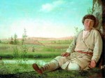 Живопись | Алексей Венецианов | Спящий пастушок, 1824