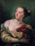 Живопись | Джованни Баттиста Тьеполо | Женщина с попугаем, 1760