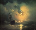 Живопись | Иван Айвазовский | Буря на море ночью, 1849