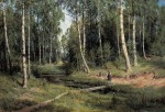 Живопись_Иван Шишкин_Ручей в берёзовом лесу, 1883