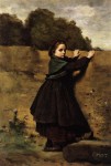 Живопись | Камиль Коро | Любопытная Девочка, 1850-е