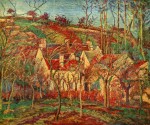 Живопись | Камиль Писсарро | Красные крыши, окраина деревни, зима, 1877
