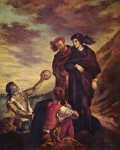 Живопись | Эжен Делакруа | Гамлет и Горацио на кладбище, 1835
