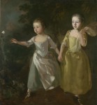 Живопись | Томас Гейнсборо | Портрет дочерей, преследующих бабочку, 1756