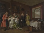 Живопись | Уильям Хогарт | Модный брак | Смерть графини, 1743-45