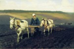Живопись | Илья Репин | Пахарь. Лев Толстой на пашне,  1887