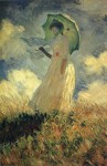 Живопись | Клод Моне | Женщина с зонтиком, повернувшаяся налево, 1886