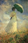 Живопись | Клод Моне | Женщина с зонтиком, повернувшаяся направо, 1886