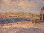 Живопись | Альфред Сислей | Берег реки в Сен-Маммесе, 1884
