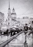 Графика | Андрей Полетаев | Дождливый Петербург