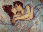 Живопись | Анри де Тулуз-Лотрек | В постели. Поцелуй, 1892