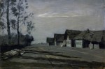 Живопись | Исаак Левитан | Лунная ночь. Деревня, 1897