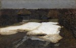 Живопись | Исаак Левитан | Последний снег, 1884