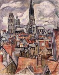 Живопись | Отон Фриез | Крыши и кафедральный собор в Руане, 1908
