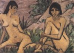 Живопись | Отто Мюллер | Две девушки в дюнах, 1926