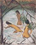 Живопись | Отто Мюллер | Три купальщицы в воде, 1913