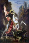 Живопись | Гюстав Моро | Святой Георгий и дракон, 1889-90