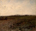 Живопись | Жан-Франсуа Милле | Пейзаж с двумя крестьянками, 1870-75