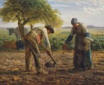 Живопись | Жан-Франсуа Милле | Посадка картофеля, 1862