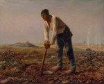 Живопись | Жан-Франсуа Милле | Человек с мотыгой, 1860-62