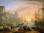 Живопись | Клод Лоррен | Порт на закате, 1639