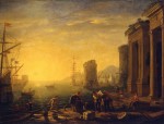 Живопись | Клод Лоррен | Утро в гавани, 1630-40