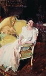 Живопись | Хоакин Соролья-и-Бастида | Клотильда, сидящая на софе, 1910