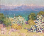 Живопись | Джон Питер Рассел | In the Morning, Alpes Maritimes from Antibes, 1891