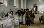 Живопись | Луис Хименес Аранда | Una sala del hospital durante la visita del medico en jefe, 1889