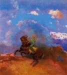 Живопись | Одилон Редон | The Green Horseman, 1904
