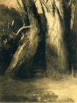 Графика | Одилон Редон | Два дерева, 1875
